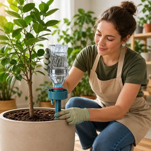 <span class=keywords><strong>Kit</strong></span> d'irrigation <span class=keywords><strong>goutte</strong></span> <span class=keywords><strong>à</strong></span> <span class=keywords><strong>goutte</strong></span> pour plantes, <span class=keywords><strong>à</strong></span> alimentation par gravité, avec piquet en plastique et insert pour <span class=keywords><strong>bouteille</strong></span>, <span class=keywords><strong>à</strong></span> libération lente, pour intérieur et extérieur, idéal pour les vacances - Product Image 6