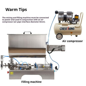 เครื่องบรรจุพาสต้าแบบลูกสูบนิวเมติกส์กึ่งอัตโนมัติเครื่องบรรจุพาสต้าความจุขนาดใหญ่รูปตัวยูสำหรับซอสพริกถั่วลิสงน้ำมันมะเขือเทศ - Product Image 4
