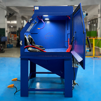 Machine de sablage humide manuelle à moteur, équipement industriel écologique pour le décapage de la rouille et le débavurage, avec air réglable
