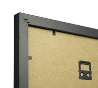 Cadre de photo A3 en bois noir mat, qualité supérieure, nouveau modèle 2019, prêt à poser