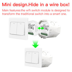 ZigBee – Mini gradateur intelligent, bricolage, interrupteurs de lumière 2 voies sans fil, maison intelligente avec Tuya <span class=keywords><strong>Smart</strong></span> Life <span class=keywords><strong>Aubess</strong></span> Alexa Alice Google Home - Product Image 3