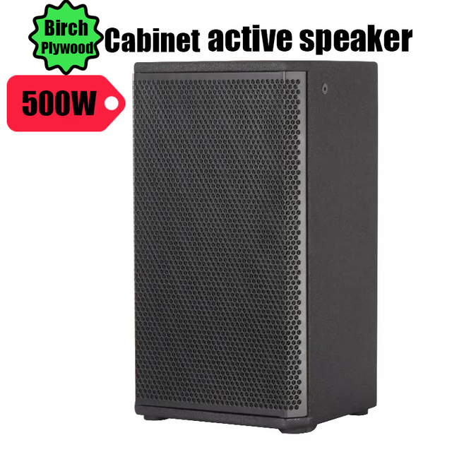 500W Professional Active PA Speaker with Birch Plywood Cabinet TWS Bluetooth & DSP Modes for Live Bands & DJs