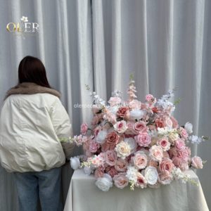 Boules de fleurs artificielles décoratives de luxe en soie de haute qualité, populaires pour les centres de table de mariage, vente en gros directe usine - Product Image 2