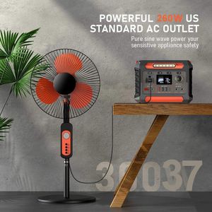 สถานีไฟฟ้าพกพา 300W ชุดเครื่องกำเนิดพลังงานแสงอาทิตย์ ลิเธียม ชาร์จผ่าน USB สำหรับตั้งแคมป์ ใช้ในกรณีฉุกเฉิน แบตสำรองมือถือ - Product Image 6