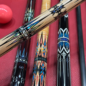 YFEN YF‑M1‑4 Billiard <b>Pool</b> <b>Cue</b>, 3/8‑9 Radial Pin Joint, Phenolic Ferrule, Carbon Fiber Shaft, Canadian Hard Maple C4 - Product Image 4