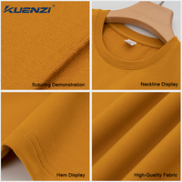 Camiseta Kuenzi Personalizada con Logotipo Personalizado, Cuello Redondo, Manga Corta, 96% Algodón, 4% Elastano, 270 g/m², Peso Pesado, para Mujer