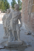 Statues de Poseidon en marbre de grande taille, de haute qualité, sculptées dans de la pierre naturelle, pour l'extérieur, de style grec antique, en vente