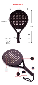 Venta caliente profesional playa tenis paleta de carbono/raquetas de Pádel profesional técnico <span class=keywords><strong>Viper</strong></span> 3K/12K/18K raqueta de pádel - Product Image 6