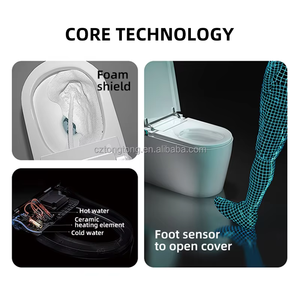 Nouvelle Conception de Cuvette de <span class=keywords><strong>Toilette</strong></span> en Céramique pour Usage Domestique, <span class=keywords><strong>Toilette</strong></span> Intelligente à Lavage Automatique pour Hôtel, WC Intelligent - Product Image 6