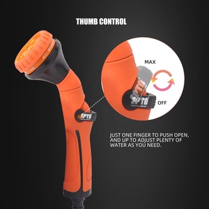 Pistolet pulvérisateur SPTA pour tuyau d'arrosage, 8 modes de pulvérisation réglables, buse haute pression pour <span class=keywords><strong>nettoyage</strong></span> de <span class=keywords><strong>voiture</strong></span> - Product Image 5