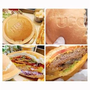 Thương mại 4 cái UFO Burger Maker Máy nhồi Kem món tráng miệng Hamburger Waffle máy làm với không dính tấm - Product Image 5
