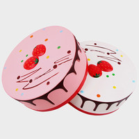Jouet anti-stress en PU à rebond lent, surdimensionné, en forme de gâteau rond à la crème mousse, pour vitrine, à presser, 14+