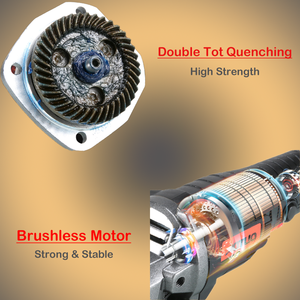 21V เครื่องขัดมุม4Ah 4 ''10000RPM 100mm, เครื่องขัดมุมไร้สายแบบไม่มีแปรงถ่านสำหรับกระเบื้องไม้โลหะแบตเตอรี่คอนกรีต - Product Image 3