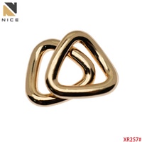 Connecteur de chaîne de sac à boucle en D torsadée réglable triangulaire pour sac à main, portefeuille, matériel de bricolage