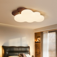 Plafonnier LED en forme de nuage de style médiéval, contrôle Tmall Genie, trois couleurs réglables, CRI 95 élevé ; chambre d'enfant, chambre à coucher