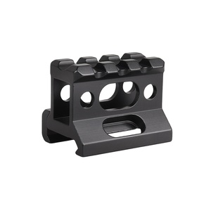 20mm 3-Slot Co-Witness Riser Mount 1 High Lightweight Matte <b>Black</b> Corrosion Aluminum Alloy Outdoor Equipment <b>Bracket</b> - Product Image 5