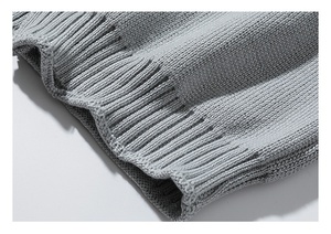 Mens Heavyweight Large Size Cardigan Old Money <b>Aesthetic</b> Winter Languid Luxe Vibe Oversized Stand Collar 100% Polyester Knit <b>Top</b> - Product Image 4