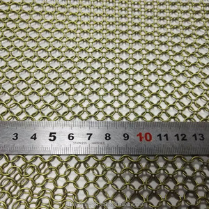 Cortina de Cadena de Anillos de Acero Inoxidable para Decoración Metálica, Cortina de Malla de Anillos para Interiores y Exteriores - Product Image 6