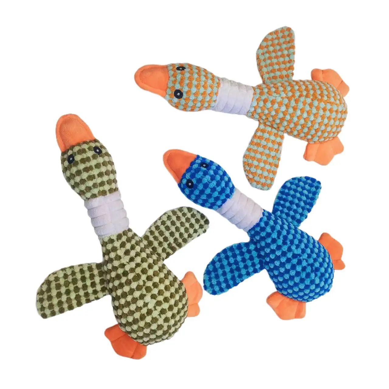 Hot sale dog toys pet toys acessórios mordida dentes resistentes wild goose pato pet som mastigar brinquedo para cão