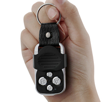 Télécommande de porte de garage 433,92 MHz à 4 boutons, duplicateur de code fixe et à apprentissage automatique 433 MHz pour portail TOP434