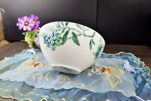 Crazy Purchase of European Green Flower-and-bird Pattern <b>Ceramic</b> <b>Plate</b> Dinner Set - Product Image 5