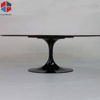 Table à manger ovale en forme de tulipe 10 places Plateau en bois Base ovale en forme de tulipe Table à manger