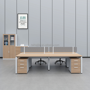 Hot Bán Giá Rẻ Văn Phòng Hiện Đại Đồ Nội Thất Văn Phòng Nhà Thép Gỗ Bàn 4 Người Văn Phòng Điều Hành Bảng - Product Image 1