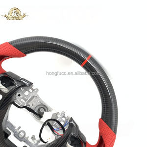 Volant en cuir perforé en fibre de carbone forgé personnalisé Hongfu pour Lexus IS 300 350 <span class=keywords><strong>500</strong></span> <span class=keywords><strong>F</strong></span> Sport IS LC NX LS ES <span class=keywords><strong>GS</strong></span> CT <span class=keywords><strong>GS</strong></span> - Product Image 6