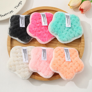 Longue fibre réutilisable <span class=keywords><strong>démaquillant</strong></span> éponge nettoyage du visage <span class=keywords><strong>microfibre</strong></span> <span class=keywords><strong>démaquillant</strong></span> tampons pour le lavage du visage - Product Image 1