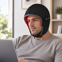 Casquette de luminothérapie infrarouge LED Sunglor Exclusive brevetée, grande zone de traitement, 450NM 670NM 810NM, lumière rouge