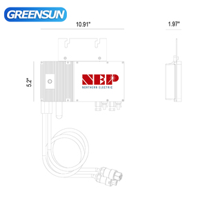 <span class=keywords><strong>Microinversor</strong></span> NEP IP65 de 300W 600W 230V CA con Enchufe y Monitor WiFi - Product Image 6