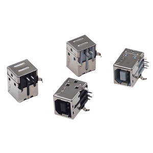 Connecteur USB 2.0 Type-A Femelle, Montage encastré à profil bas avec oreilles de fixation, Options de montage vertical traversant ou SMT complet, Isolant - Product Image 4