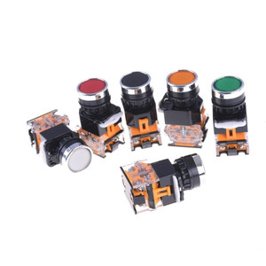 LA38 Interrupteur à bouton-poussoir à verrouillage autobloquant 22mm 1NO 1NC Interrupteurs à bouton-poussoir momentanés, Petit interrupteur à bouton-poussoir - Product Image 4