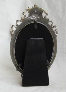 Khung Ảnh Hợp Kim Kẽm Tráng Men Và Trang Sức Bằng Đồng Màu Trắng Cổ Điển Thanh Lịch Để Bàn Cho Tranh Hình Bầu Dục 3.5X5 Inch - Product Image 6