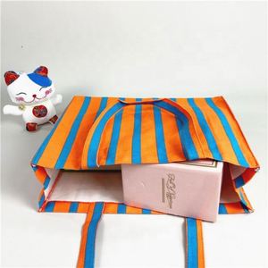 กระเป๋าถือผ้าฝ้ายแบบกำหนดเองกระเป๋าผ้าใบขนาดใหญ่มีซิปกระเป๋าผ้าแคนวาสพิมพ์ลายนกฮูก - Product Image 4