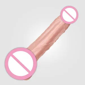 Factory price silicone artificial penis big dildo cage penis well designed