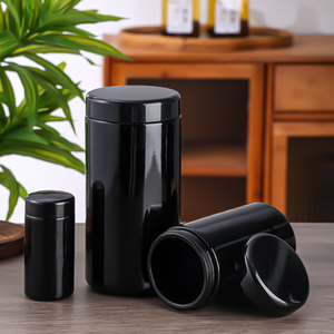 100ml 150ml 200ml 250ml 500ml 1000ml miệng rộng thực phẩm lưu trữ UV tối Tím Lọ thủy tinh với ABS Nắp - Product Image 2