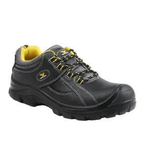 Leather/Pu Steel Toe and Steel Plate insert shoes for Men Safety protective Working Shoes boots