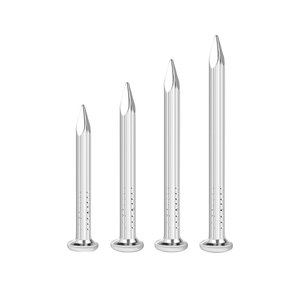 ตะปูเหล็กคอนกรีตเคลือบสังกะสีแบบเรียบ ขนาด 1"-4" สำหรับงานมืออาชีพ หัวตะปูขนาด 2 มม.-12 มม. สำหรับผนังปูน - Product Image 1