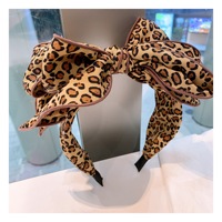 Headband pita besar bergaya peri, desainer Korea, vintage, motif bunga, multi-layer, dengan kawat