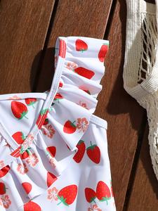 <span class=keywords><strong>Maillot</strong></span> <span class=keywords><strong>de</strong></span> <span class=keywords><strong>bain</strong></span> une pièce pour fille à imprimé fraises, avec manches volantes et dos nu, <span class=keywords><strong>maillot</strong></span> <span class=keywords><strong>de</strong></span> <span class=keywords><strong>bain</strong></span> mignon, <span class=keywords><strong>maillot</strong></span> <span class=keywords><strong>de</strong></span> <span class=keywords><strong>bain</strong></span> pour les vacances d'été à la plage - Product Image 2