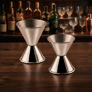 Jigger Medidor de Cócteles de Acero Inoxidable de Doble Copa, Medidor de Peg Ecológico para Fiestas - Product Image 3