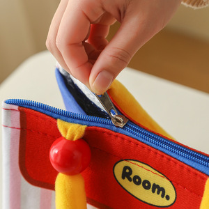 Lunch Bag Insulated Waterproof Oil Proof Easy Clean For Office Workers Take Meal To Work Flannel PEVA Lining - Product Image 3