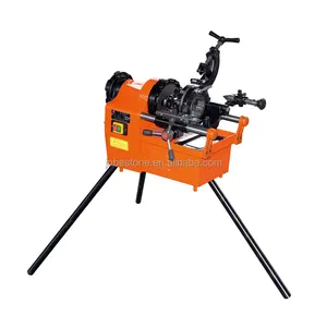 upto 2 inch Steel pipe Electric cutting threader machine power 750W, and can customized 1300W motor power, speed 28 R.P.M