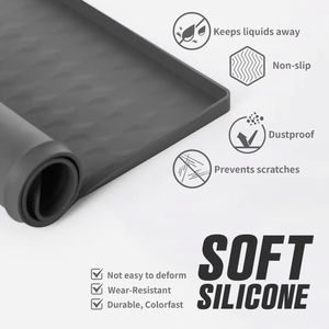 Tapis de protection en caoutchouc pour lave-linge séchant personnalisé Housse de protection en silicone antidérapante pour lave-linge domestique - Product Image 4