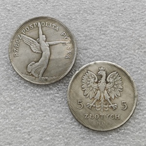 1928,1930,1931,1932 Polen 5 Zlotys antieke stijl herdenkingsmunten, geschenken, woondecoratie - Product Image 3