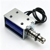 Electroimán de marco de empuje y tracción de carrera larga personalizado, solenoide de alta fuerza DC12V 24V 48V para automatización industrial