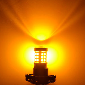 जी-व्यू कस्टमाइज्ड कार pw24w के नेतृत्व में एम्बर बल्ब टर्न सिग्नल प्रकाश दिन चलने वाली रोशनी 2835 36smd ड्राल लैंप एम्बर पीला - Product Image 3