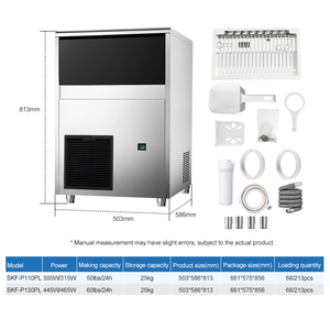 Machine à glace gourmet autonome de type plancher en acier inoxydable 304, similaire à la marque italienne Embraco Compressor, pour <span class=keywords><strong>restaurant</strong></span> et bar - Product Image 6