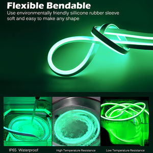 Tira de Luz LED Flexible de Neón con 120 LED/m, Rollo de 5m, 12V, 6*12mm, IP65, Impermeable, para Decoración Interior y Exterior, Luz Suave - Product Image 2